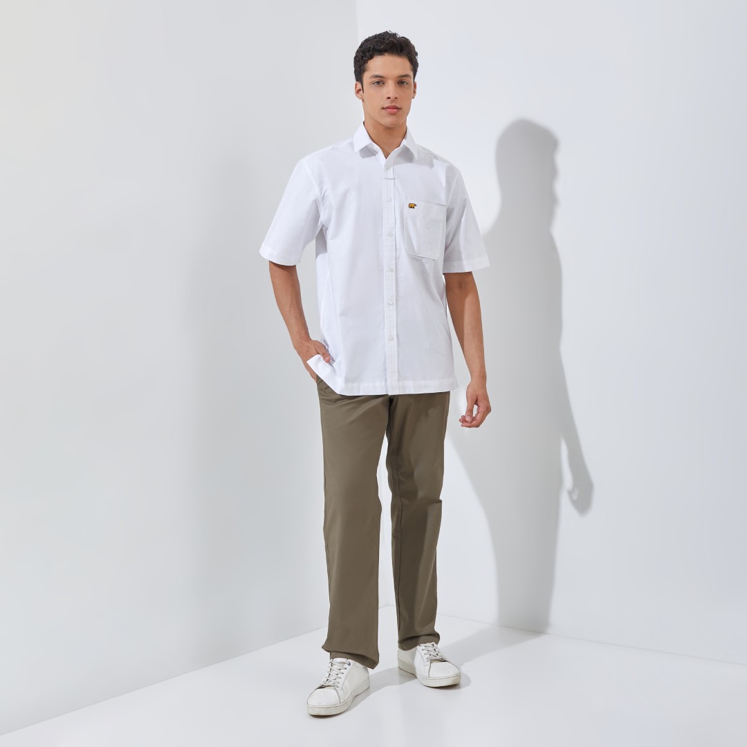 Jack Nicklaus Nikola Kemeja Pria Lengan Pendek Regular Fit White - Image 8
