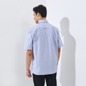 Jack Nicklaus Nikola Kemeja Pria Lengan Pendek Regular Fit Light Blue