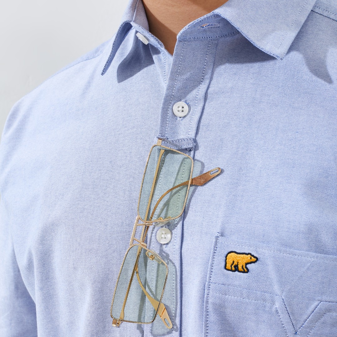 Jack Nicklaus Nikola Kemeja Pria Lengan Pendek Regular Fit Light Blue - Image 5