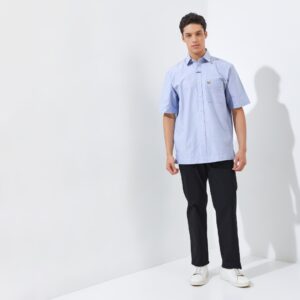 Jack Nicklaus Nikola Kemeja Pria Lengan Pendek Regular Fit Light Blue