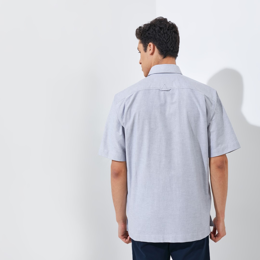 Jack Nicklaus Nikola Kemeja Pria Lengan Pendek Regular Fit Light Grey - Image 3