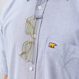 Jack Nicklaus Nikola Kemeja Pria Lengan Pendek Regular Fit Light Grey