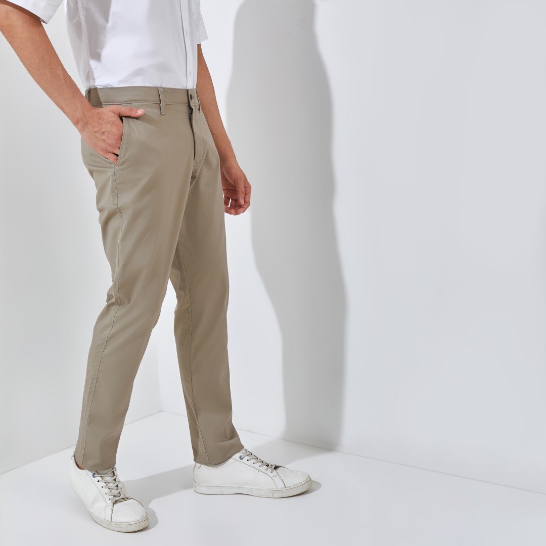 Jack Nicklaus Osborne Celana Panjang Pria Slim Fit Camel - Image 2