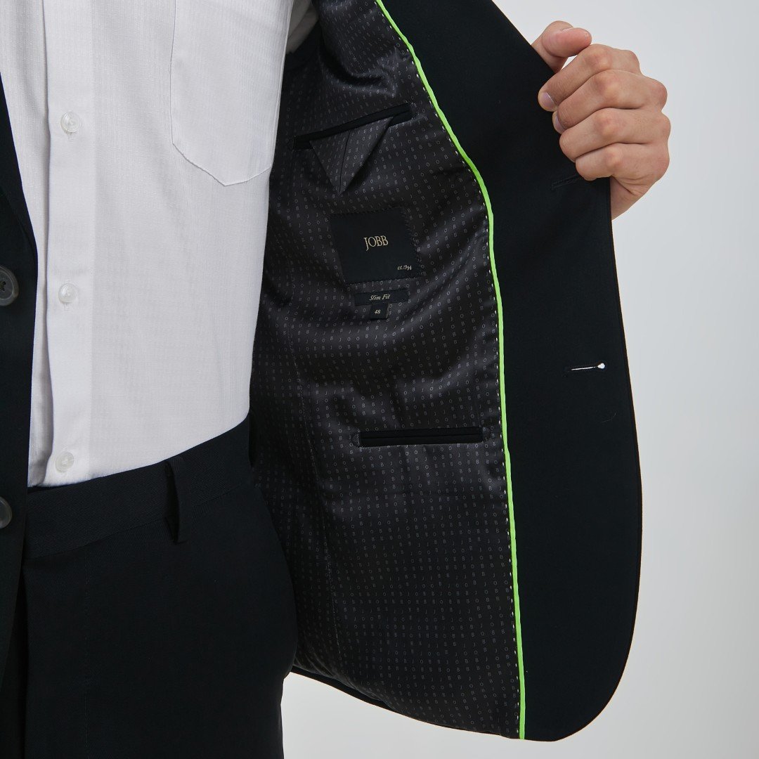 JOBB Velasco-T2 Jas Pria Slim Fit Hitam - Image 6
