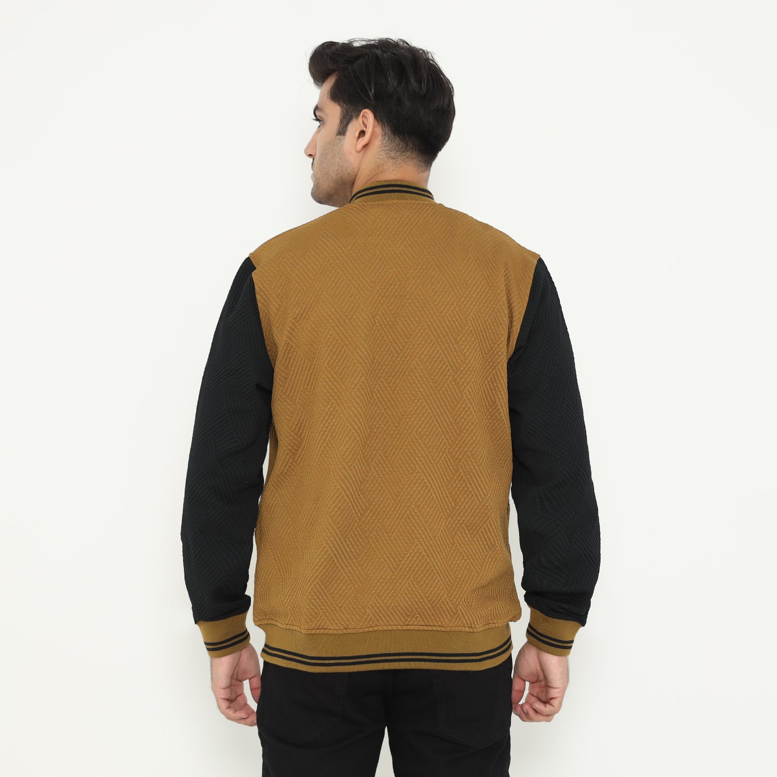 d&f Napoleon Jaket shoulder cut & sewn pria- Cream - Image 3