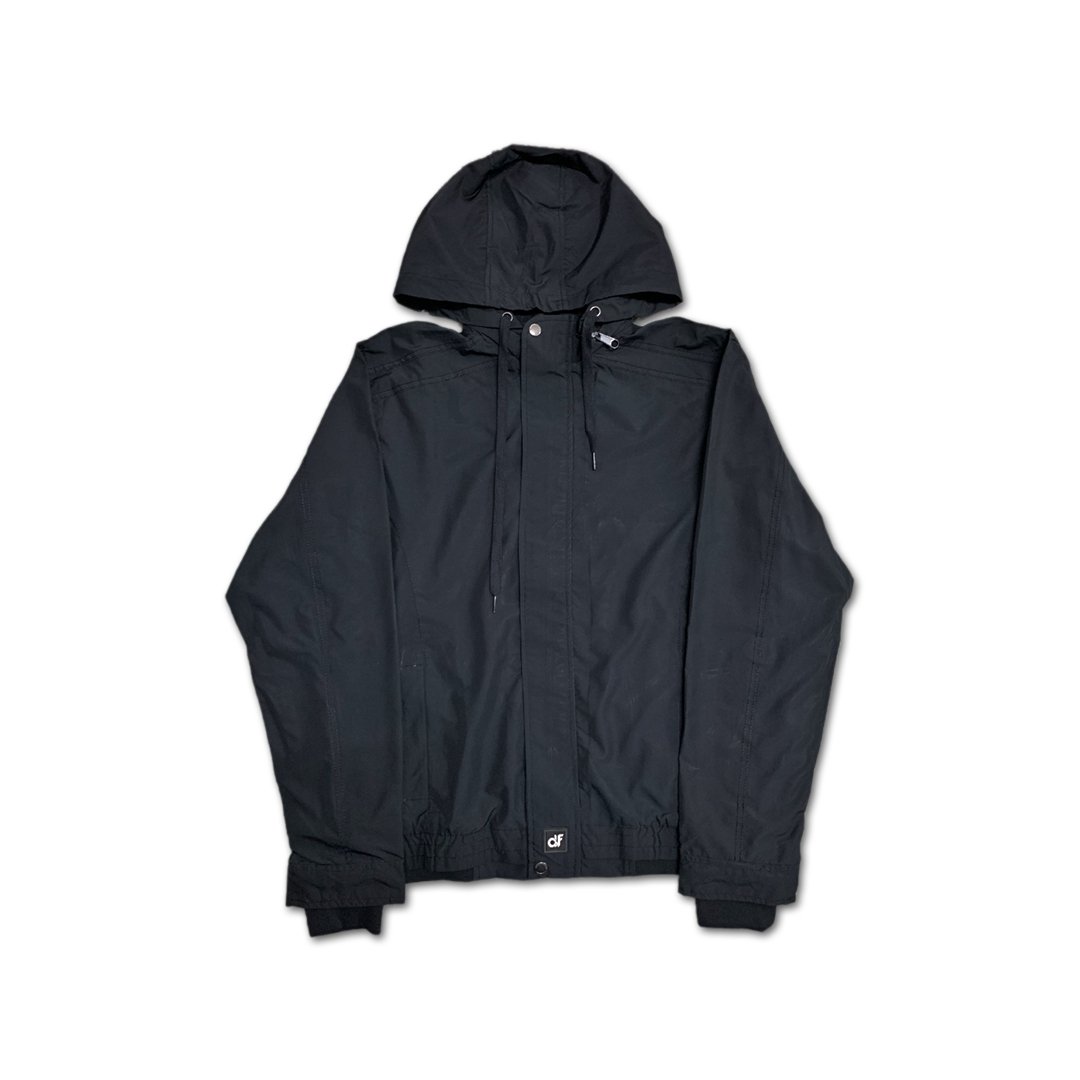 d&f Jaket Hoodie Parasut-Hitam