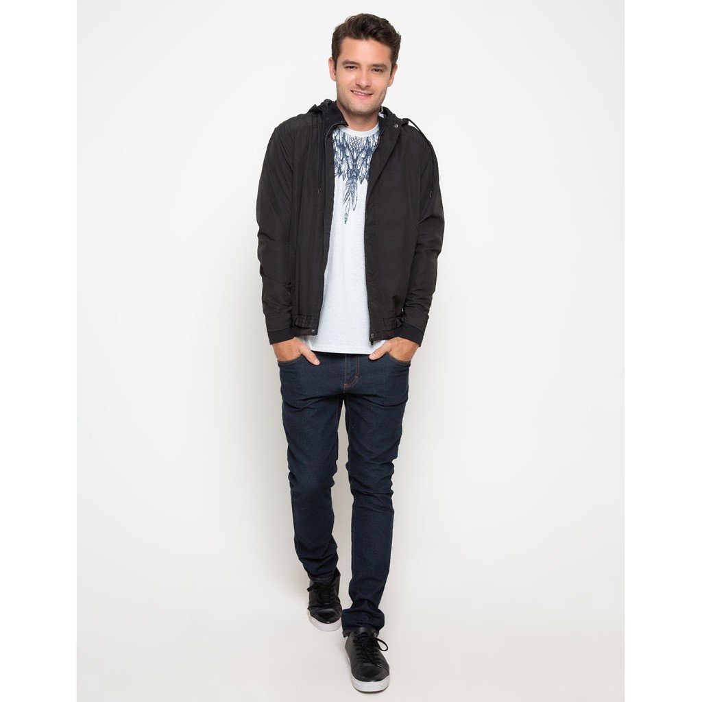 d&f Jaket Pria Parka - Parasut Hitam - Image 4