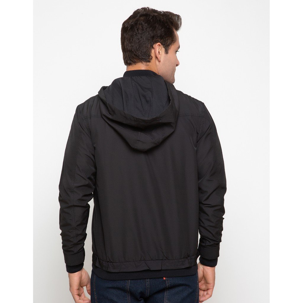 d&f Jaket Pria Parka - Parasut Hitam - Image 3