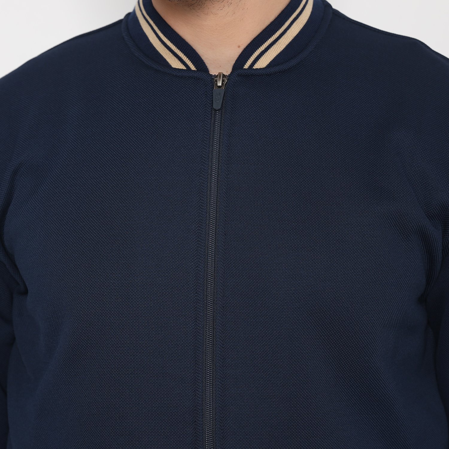 d&f Jaket Pria Bomber – Navy List Cream - Image 5