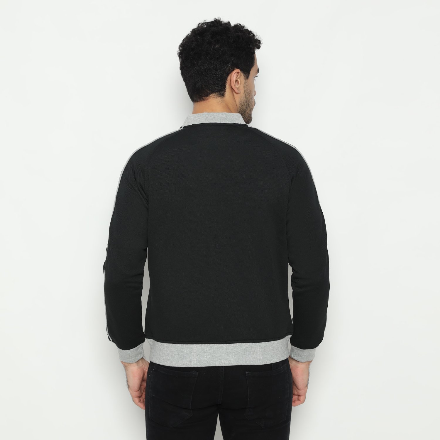 d&f CVC Jaket pria Bomber Table hitam peping - Abu muda - Image 3