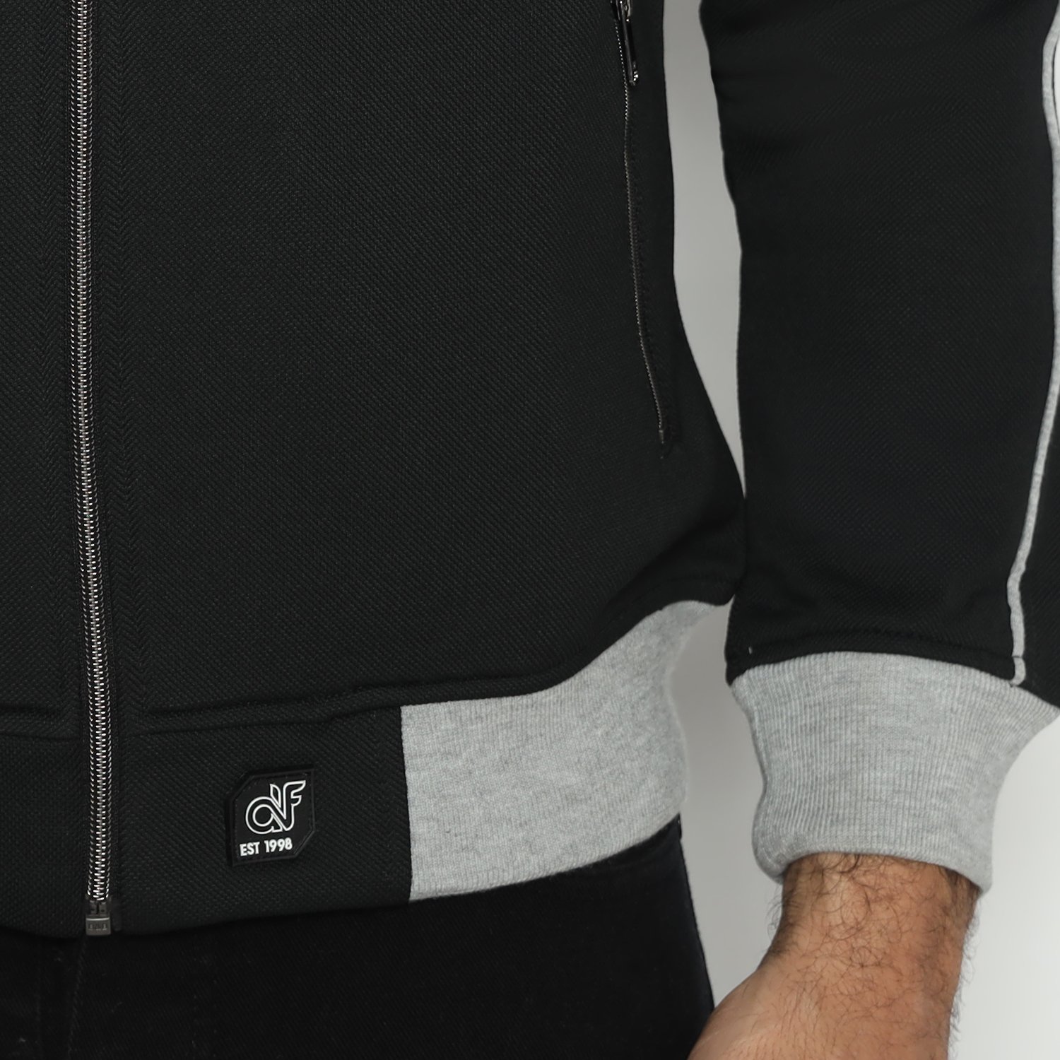 d&f CVC Jaket pria Bomber Table hitam peping - Abu muda - Image 4