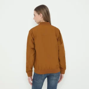 d&f Jaket Parasut Wanita Bomber - Tobaco