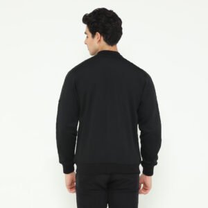 d&f CVC Jaket bomber pria - Hitam