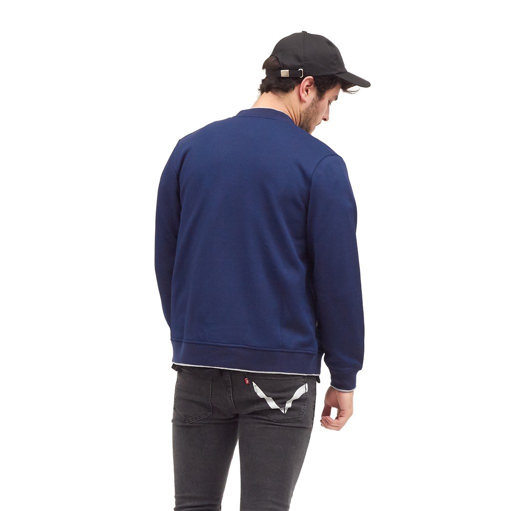 d&f CVC Jaket pria bomber - Navy - Image 4