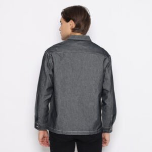 d&f Jacket Denim Import With Two Pocket - Dark Grey