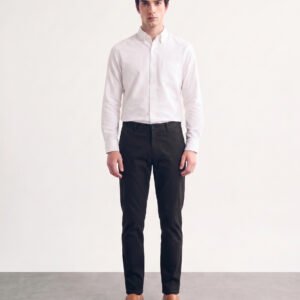 Gianni Visentin Celana Panjang Pria Regular Fit Formal Cotton Elastane Black - 2151