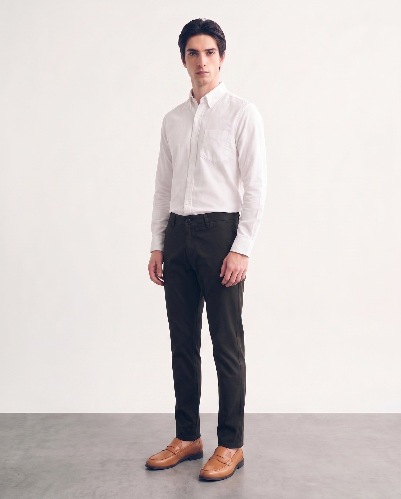 Gianni Visentin Celana Panjang Pria Regular Fit Formal Cotton Elastane Black - 2151 - Image 3