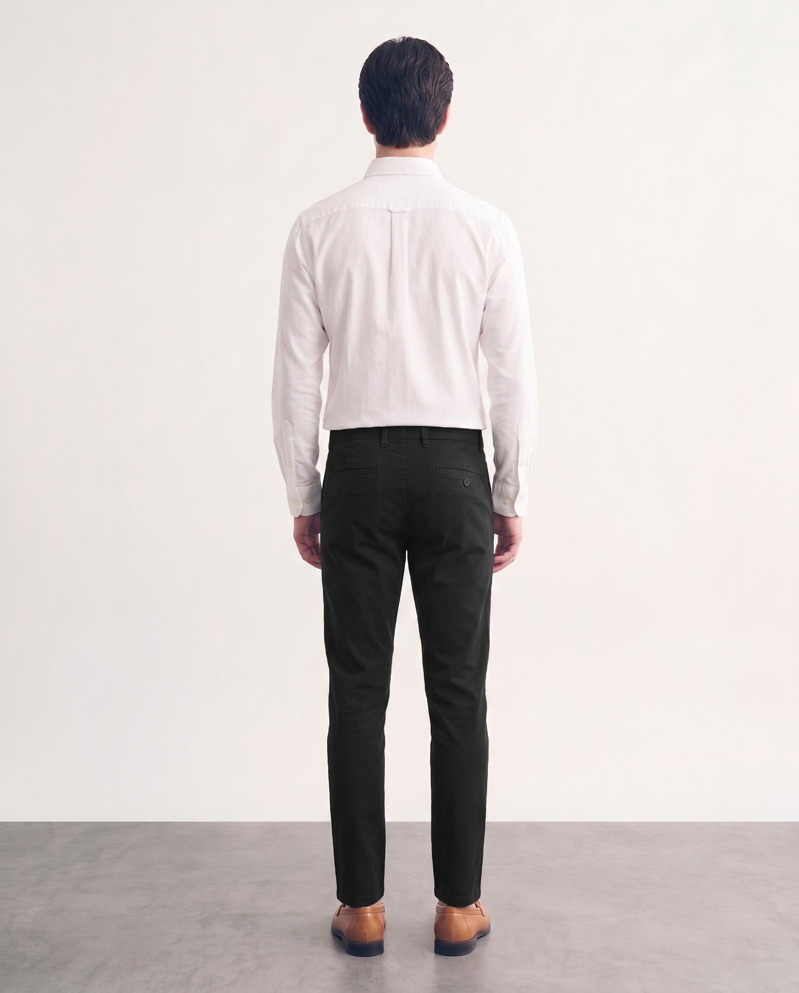 Gianni Visentin Celana Panjang Pria Regular Fit Formal Cotton Elastane Black - 2151 - Image 4