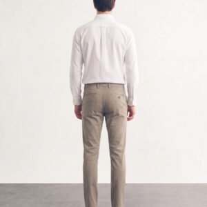 Gianni Visentin Celana Panjang Pria Regular Fit Formal Cotton Elastane Light Brown - 2151
