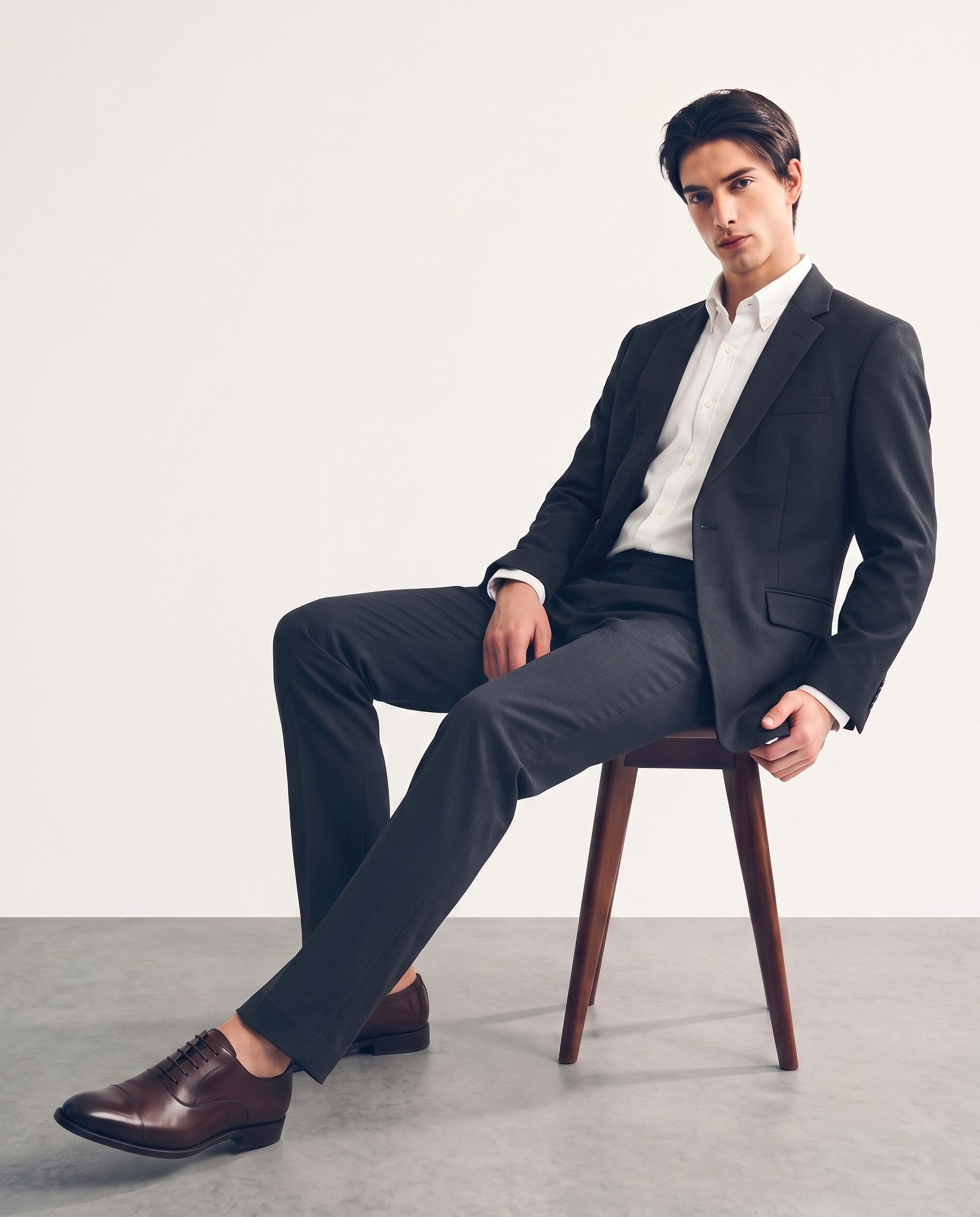 Gianni Visentin Celana Panjang Pria Slim Fit Black - 4116