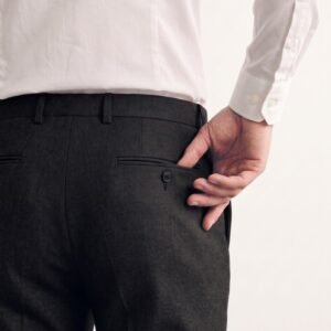 Gianni Visentin Celana Panjang Pria Slim Fit Black - 4116