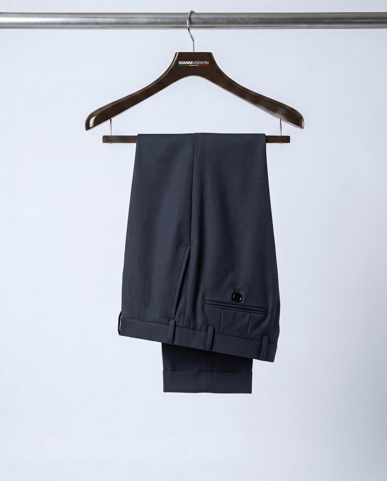 Gianni Visentin Celana Panjang Pria Slim Fit Black - 4116 - Image 6