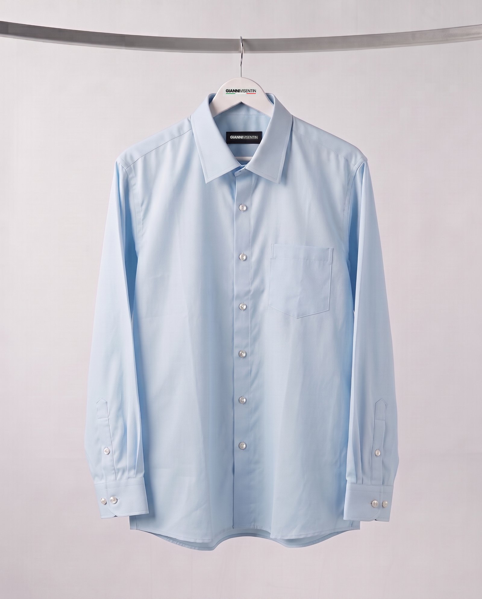 Gianni Visentin Kemeja Formal Pria Lengan Panjang Biru - 9124 - Image 5