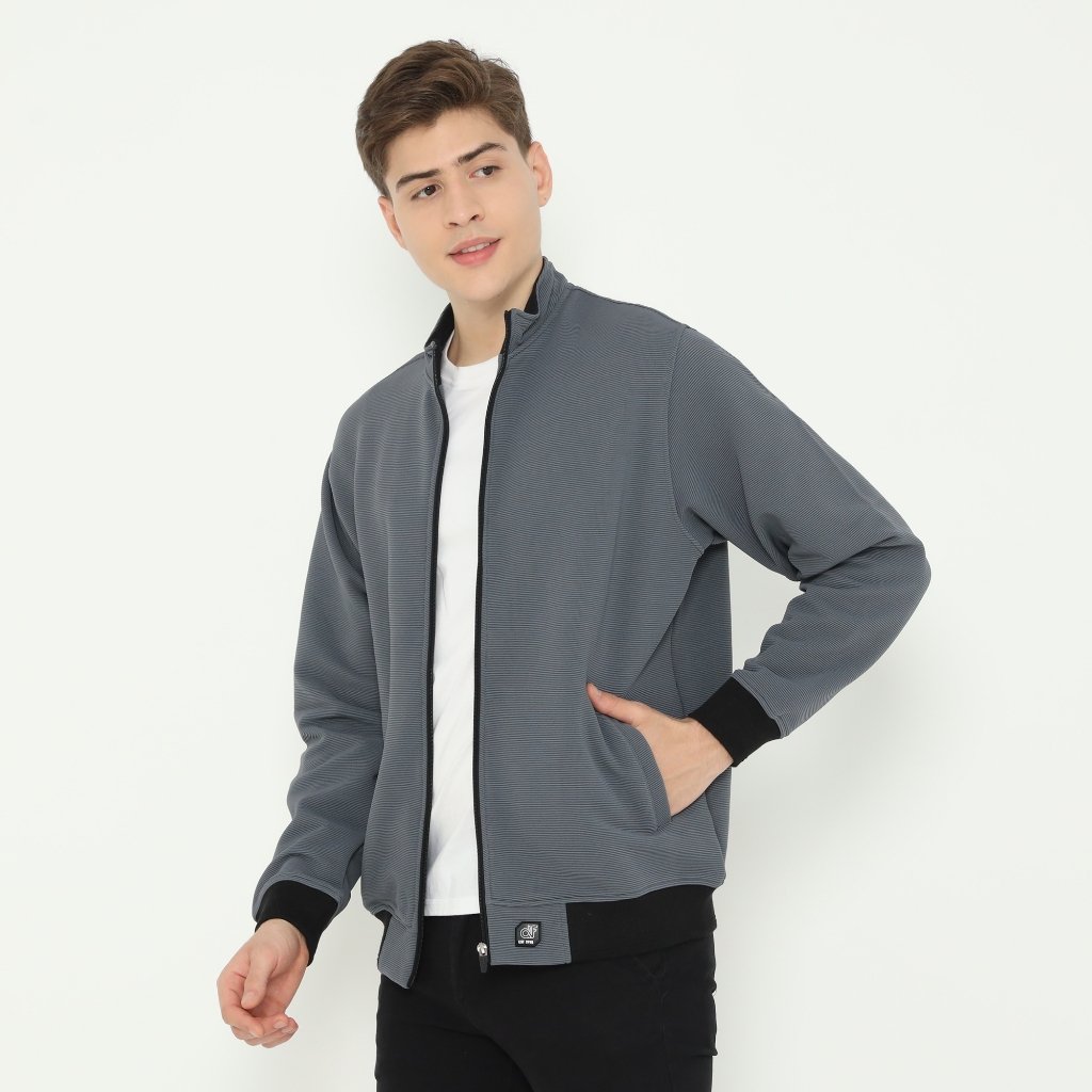 d&f jaket biker hakurodi - dark grey - Image 2