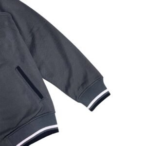 d&f Jaket pria bomber raglan - abu-abu