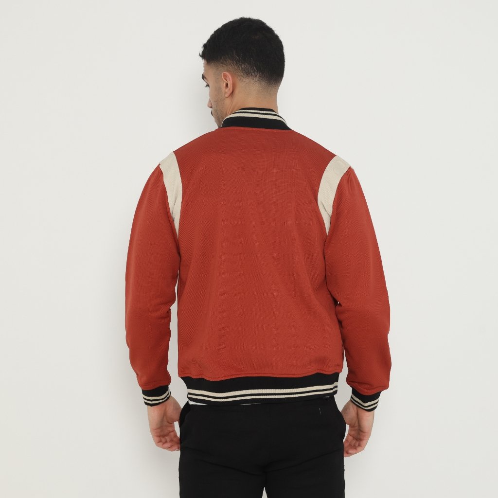 d&f Jaket Bomber pria peping ARM - Teracota cream - Image 3