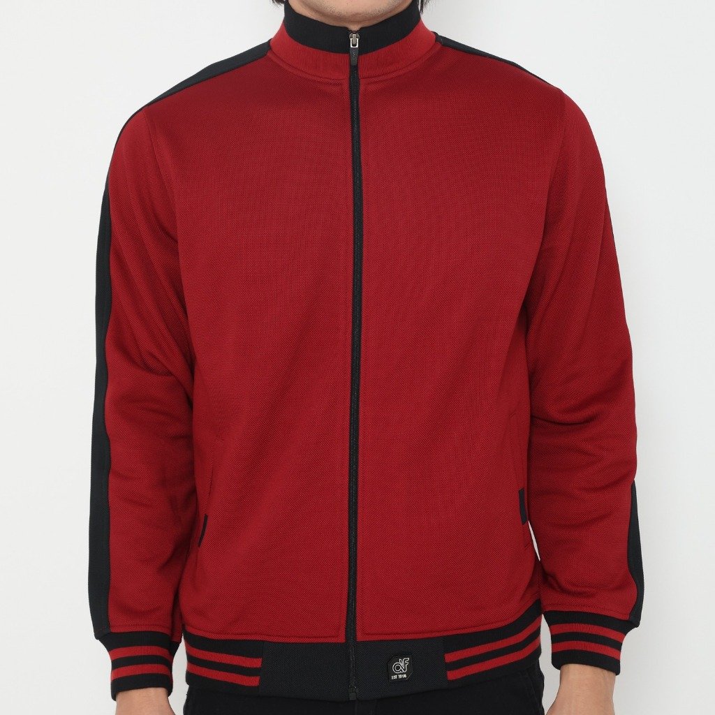 d&f Jaket Biker pria - Merah - Image 4