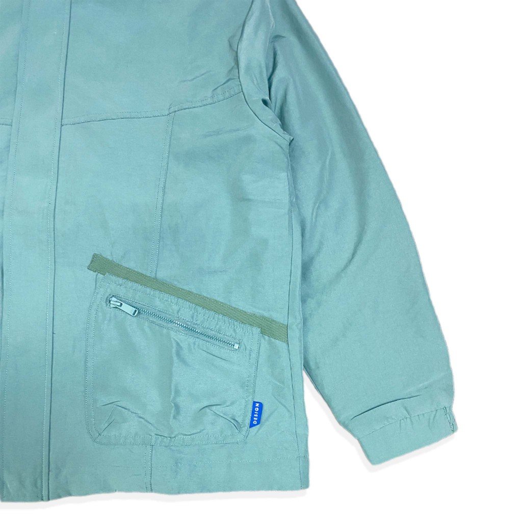 d&f Jaket Pria Parachute Anorak – Olive - Image 3