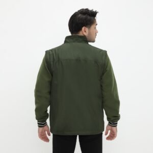 d&f Parachute Jaket Bomber with Detachable Fleece - Olive