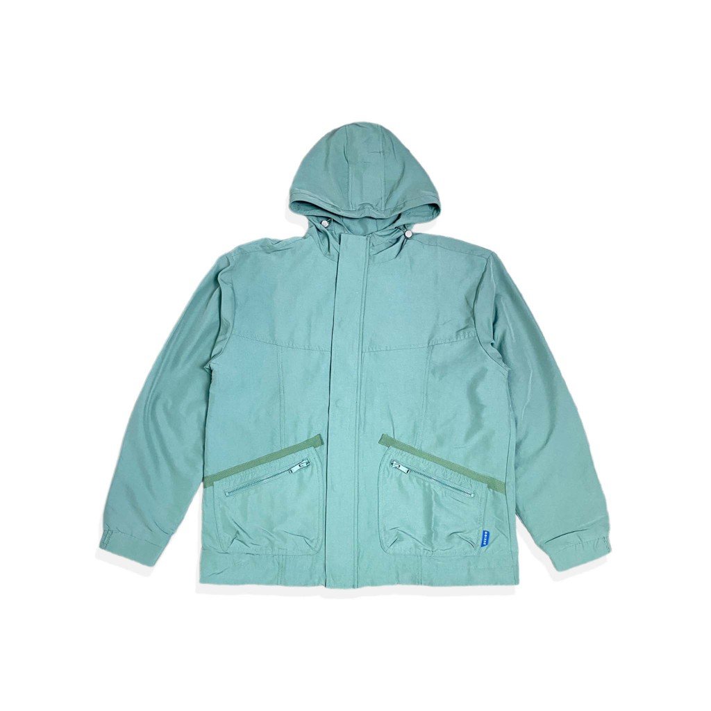 d&f Jaket Pria Parachute Anorak – Olive