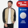d&f Jaket Bomber Pria – Khaki Hitam
