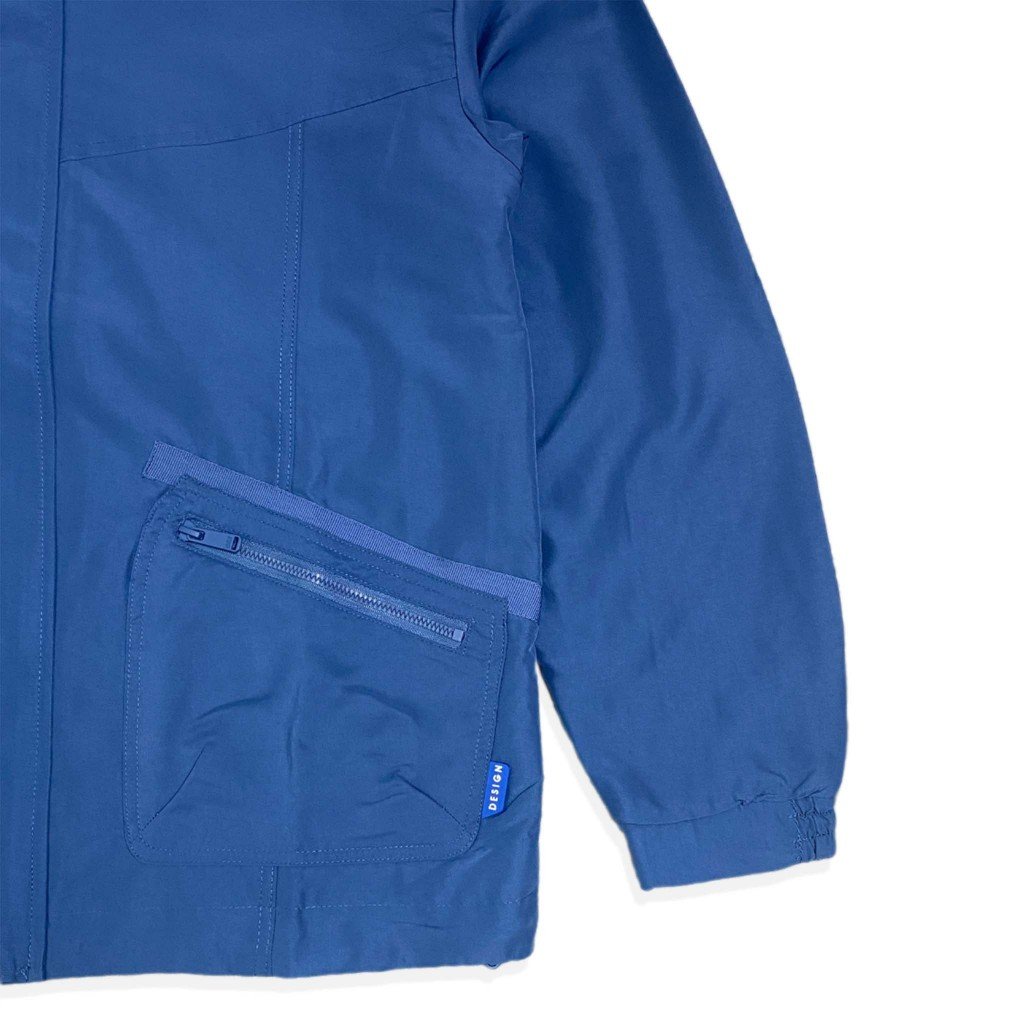 d&f Jaket Pria Parachute Anorak – Blue - Image 4