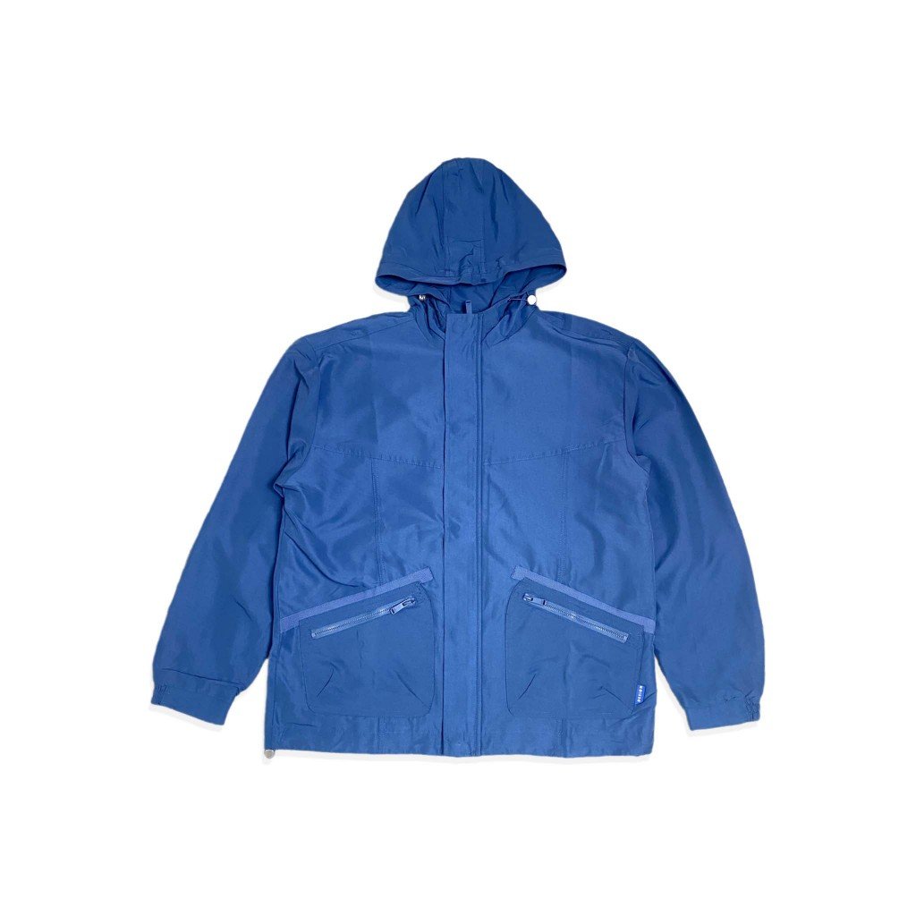 d&f Jaket Pria Parachute Anorak – Blue
