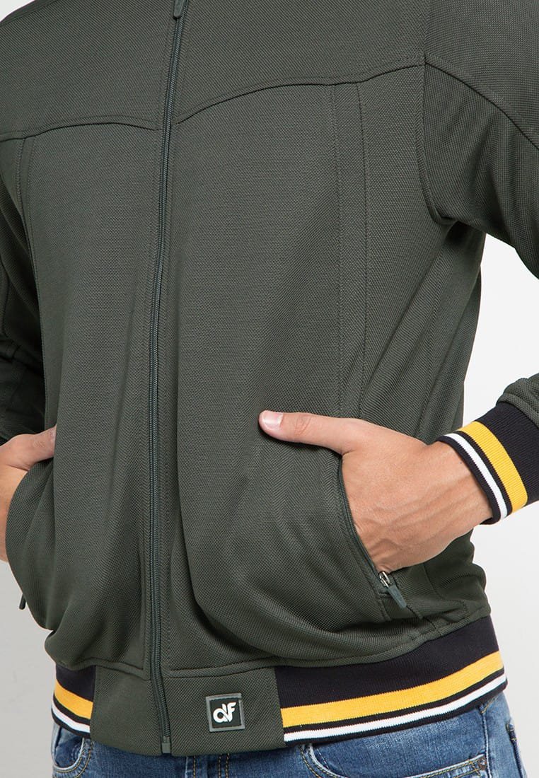 d&f jaket bomber pria - abu-abu - Image 3