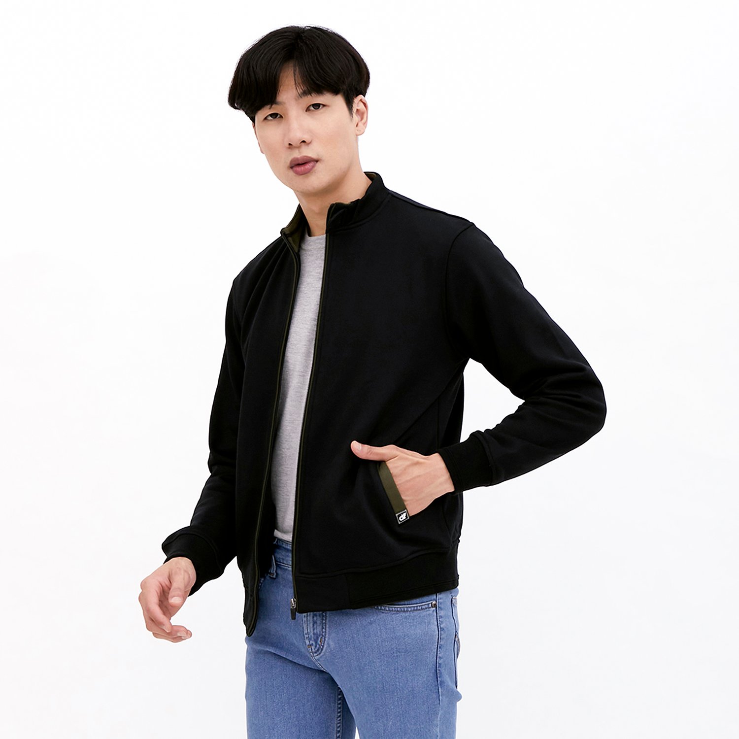 d&f Jaket pria biker 042 - Hitam - Image 2
