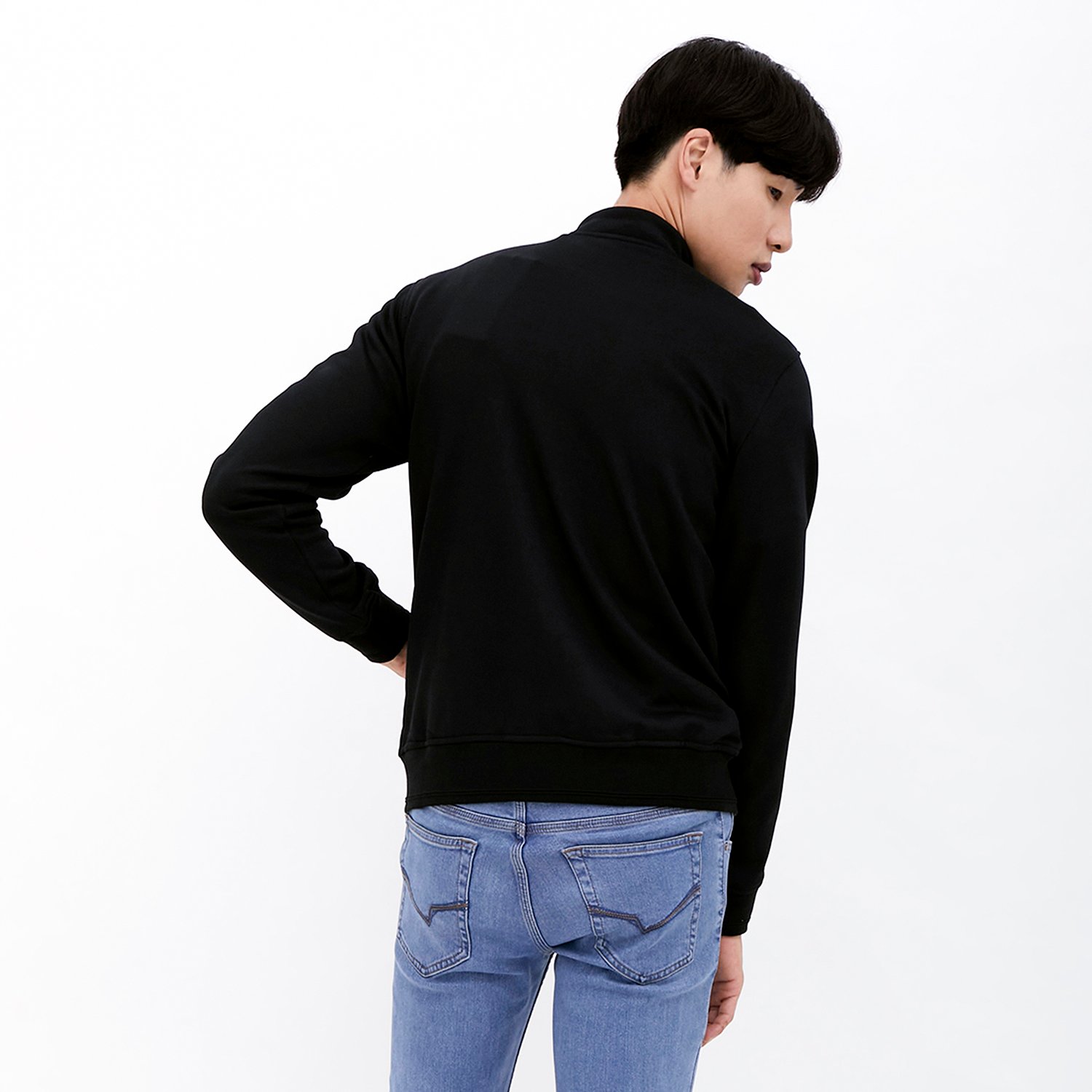 d&f Jaket pria biker 042 - Hitam - Image 3