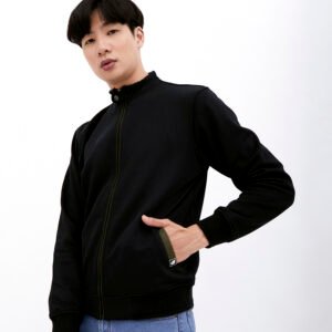 d&f Jaket pria biker 042 - Hitam