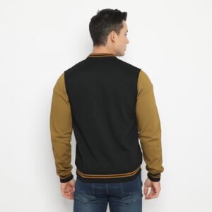 d&f Jaket Pria Unisex Bomber - Hitam Tobacco