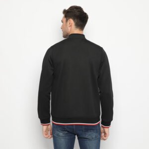 d&f CVC Jaket pria biker - hitam with button