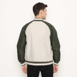 d&f jaket pria unisex parasut bomber varsity - Sequoi