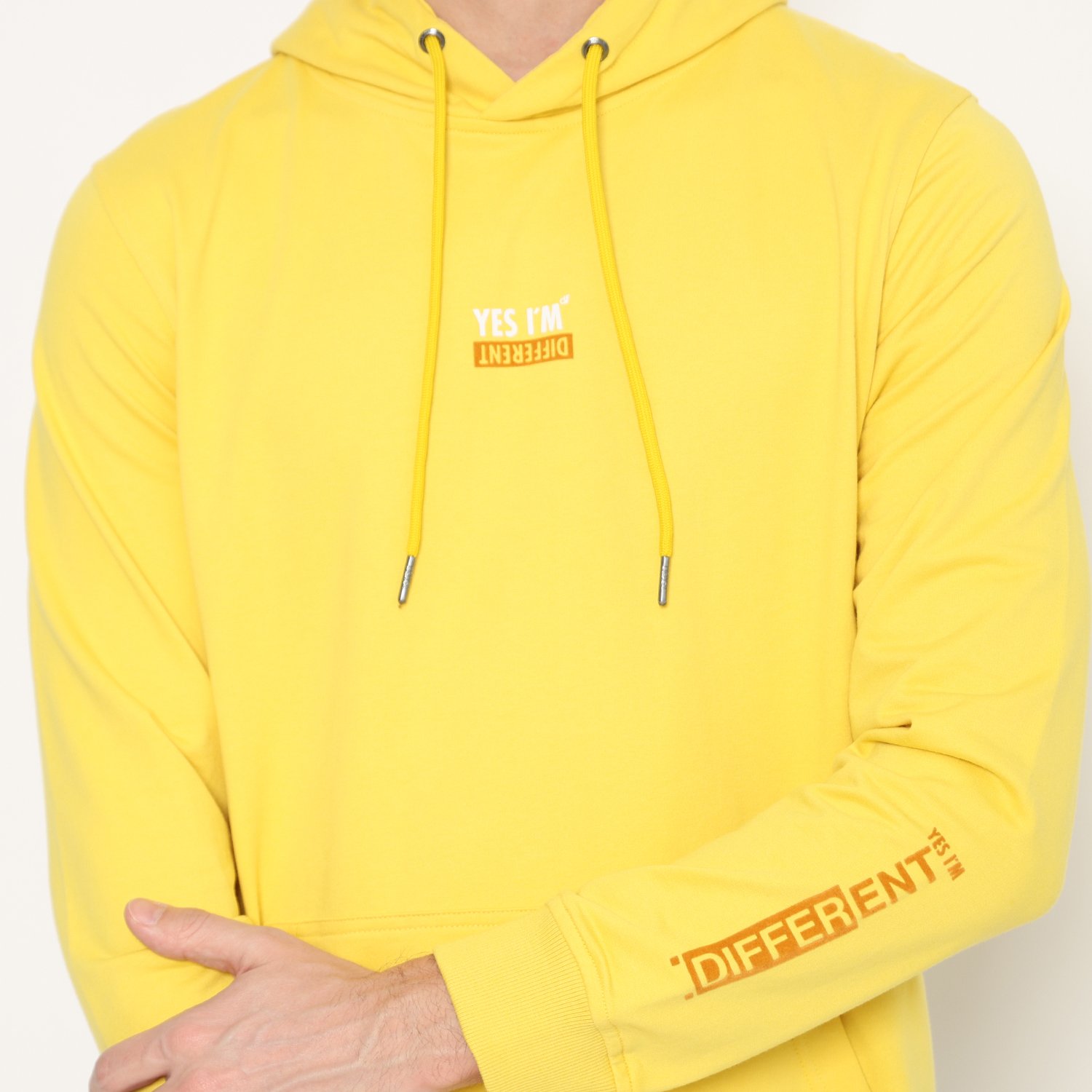d&f sweatshirt hoodie pria unisex different - kuning - Image 3