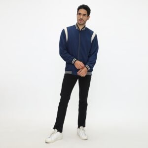 d&f Napoleon Jaket Shoulder Cut & Sewn - Dark Navy Cream