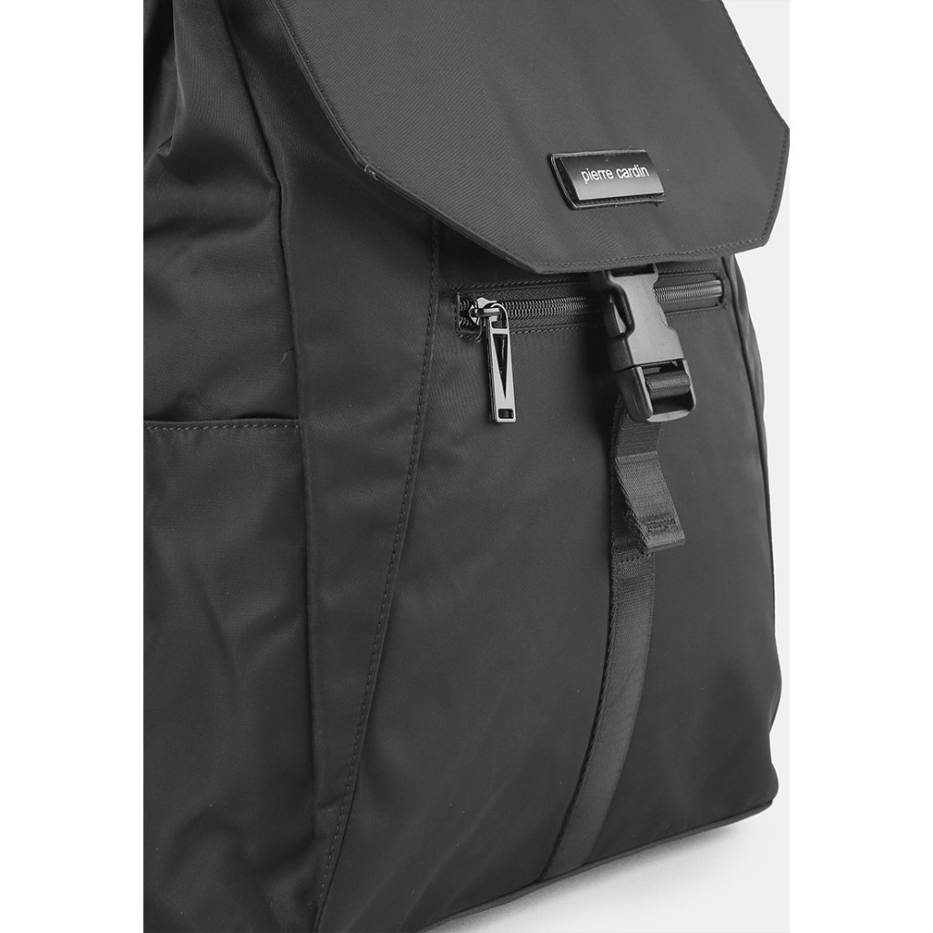 Pierre Cardin Backpack Tas Ransel Nilon Tas Punggung Pria Hitam 9112833101BLA - Image 5