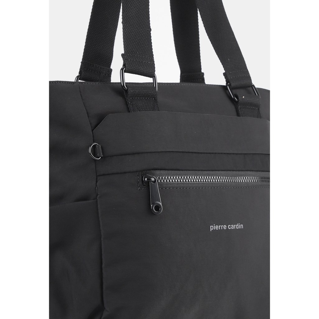 Pierre Cardin Totebag Wanita Bahan Nilon Hitam 9121537701BLA - Image 5