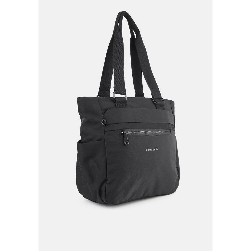 Pierre Cardin Totebag Wanita Bahan Nilon Hitam 9121537701BLA - Image 2