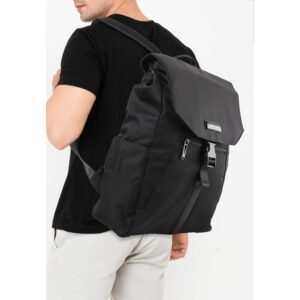Pierre Cardin Backpack Tas Ransel Nilon Tas Punggung Pria Hitam 9112833101BLA